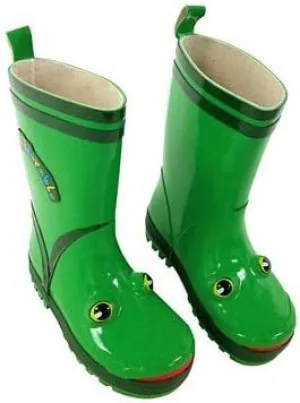 7 Frog Rain Boots Green