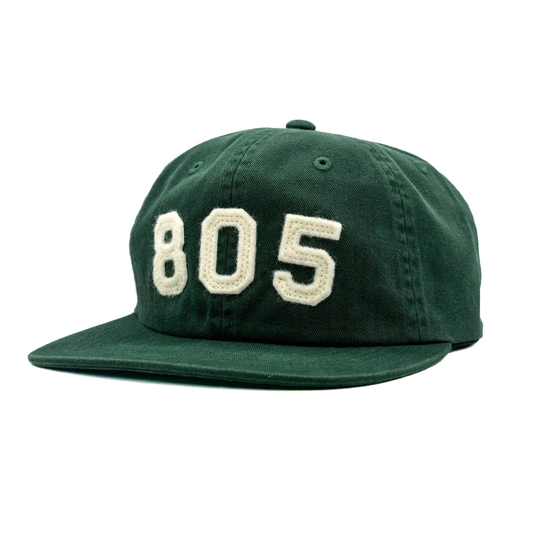 805 Felt 6 Panel Snapback - Spruce