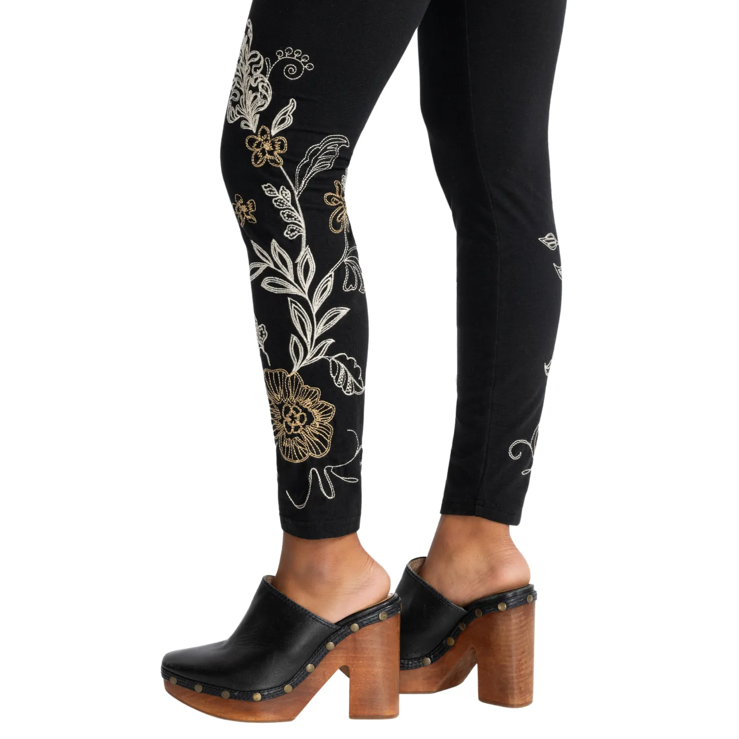 Adelaide Embroidered Leggings