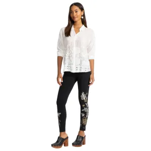 Adelaide Embroidered Leggings