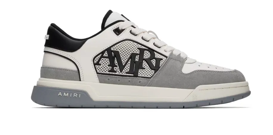 Amiri grey and white classic low sneakers