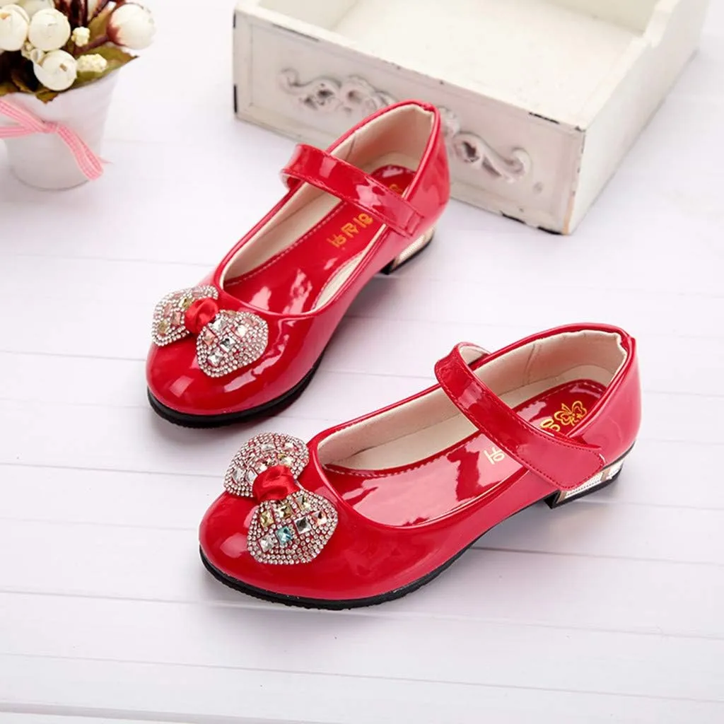 Baby Girls Dress Shoes Mary Jane Shoes for Girls Party Wedding Flower Kid School Shoes Low Heel Flats