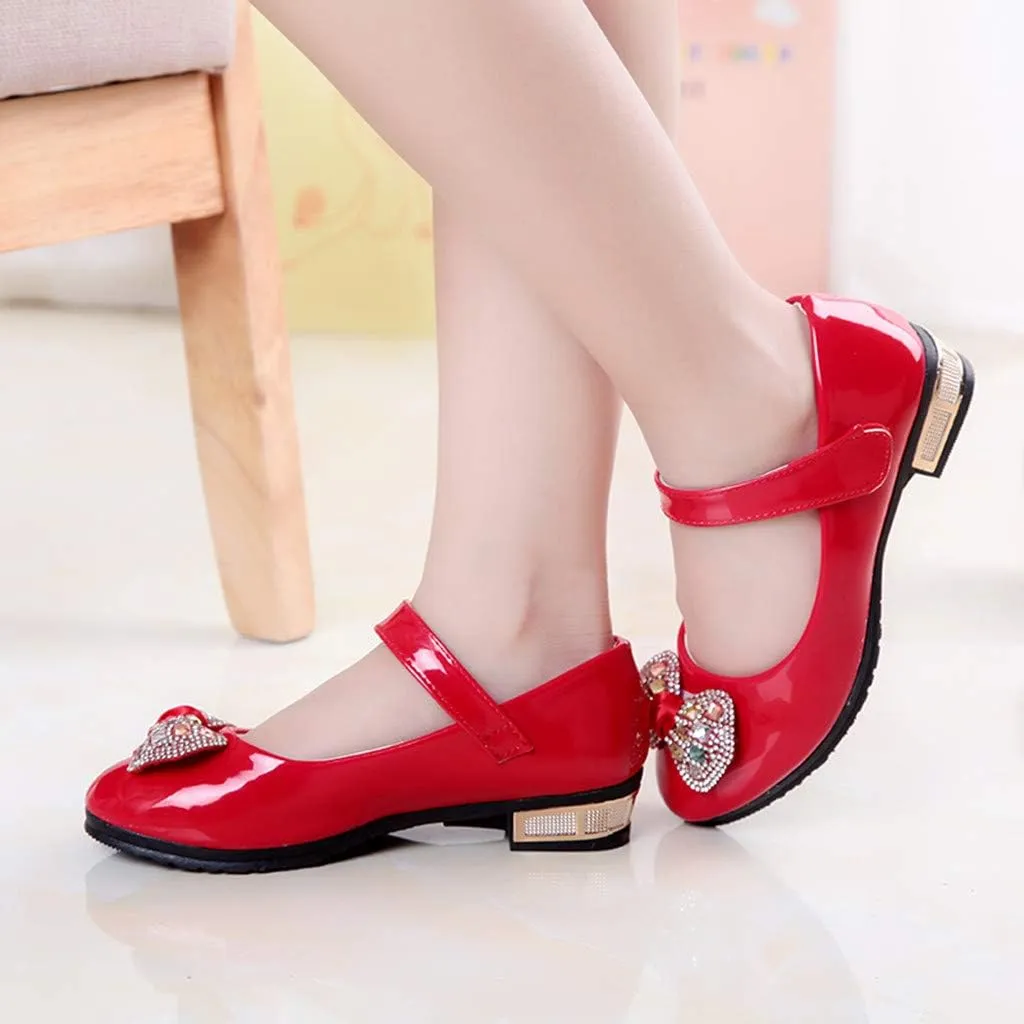 Baby Girls Dress Shoes Mary Jane Shoes for Girls Party Wedding Flower Kid School Shoes Low Heel Flats