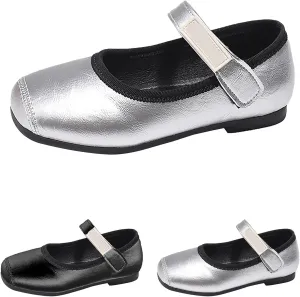 Baby Girls Mary Jane Shoes Toddler Little Kid Dress Shoes Ballet Flats for Wedding Party School Uniform Shoes