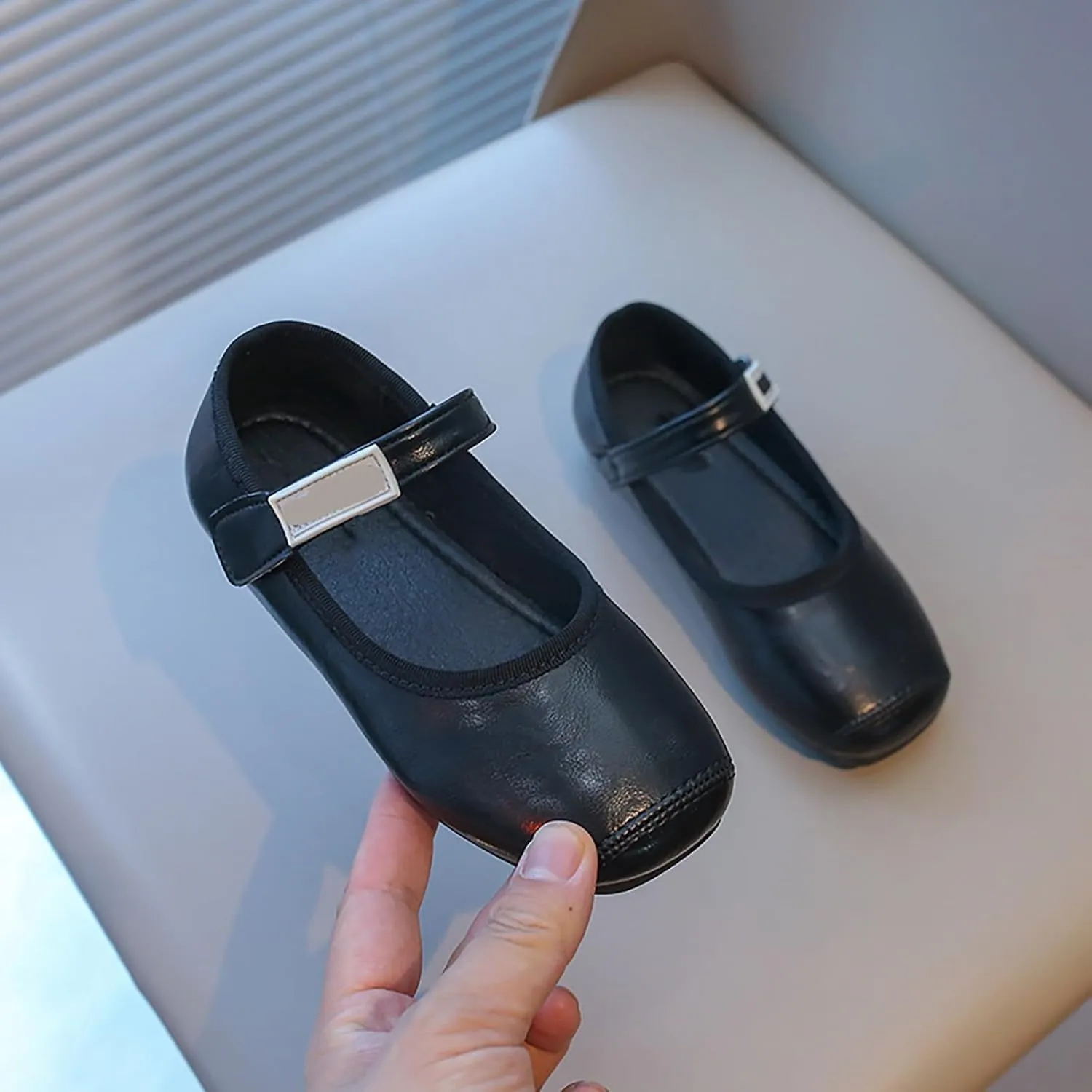 Baby Girls Mary Jane Shoes Toddler Little Kid Dress Shoes Ballet Flats for Wedding Party School Uniform Shoes