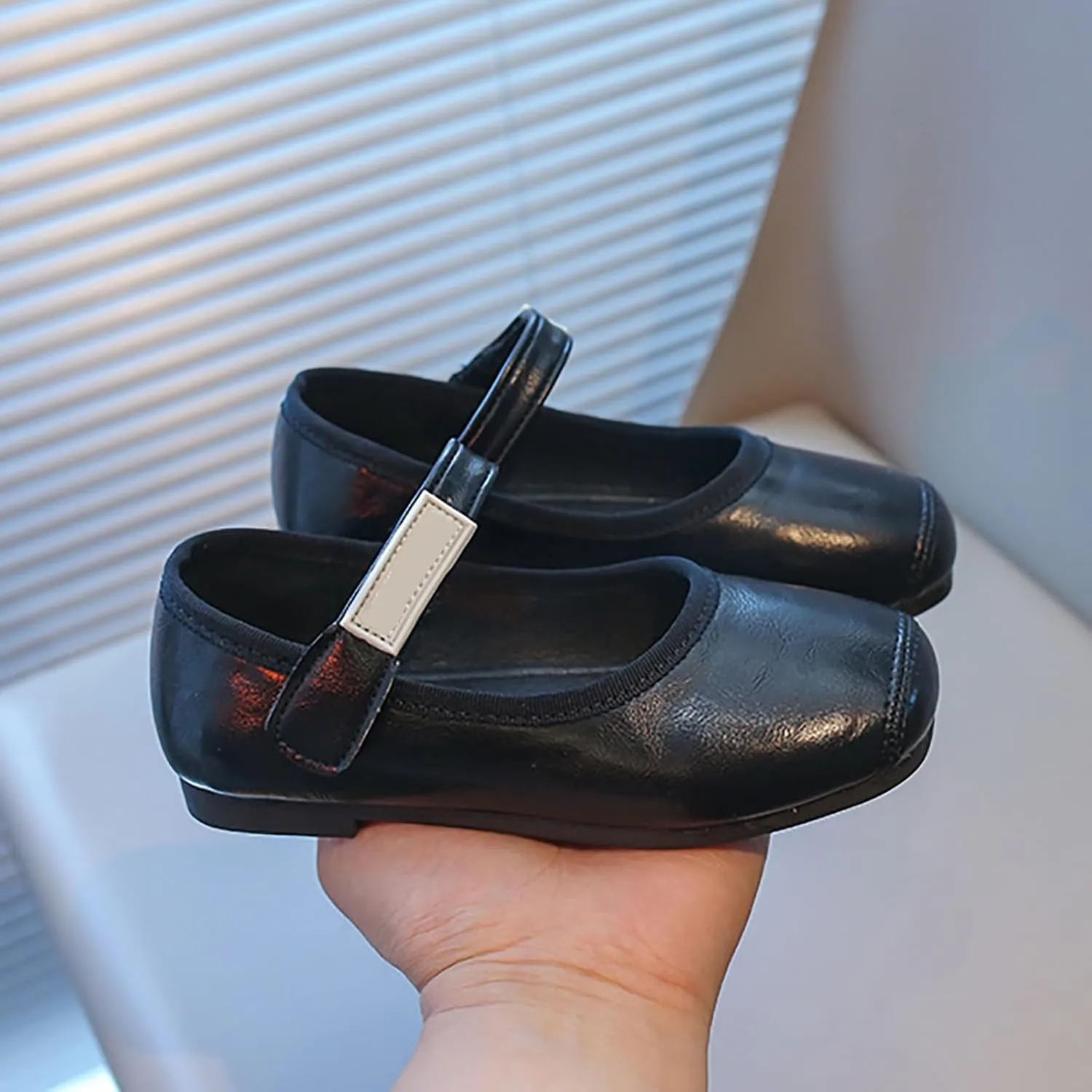 Baby Girls Mary Jane Shoes Toddler Little Kid Dress Shoes Ballet Flats for Wedding Party School Uniform Shoes