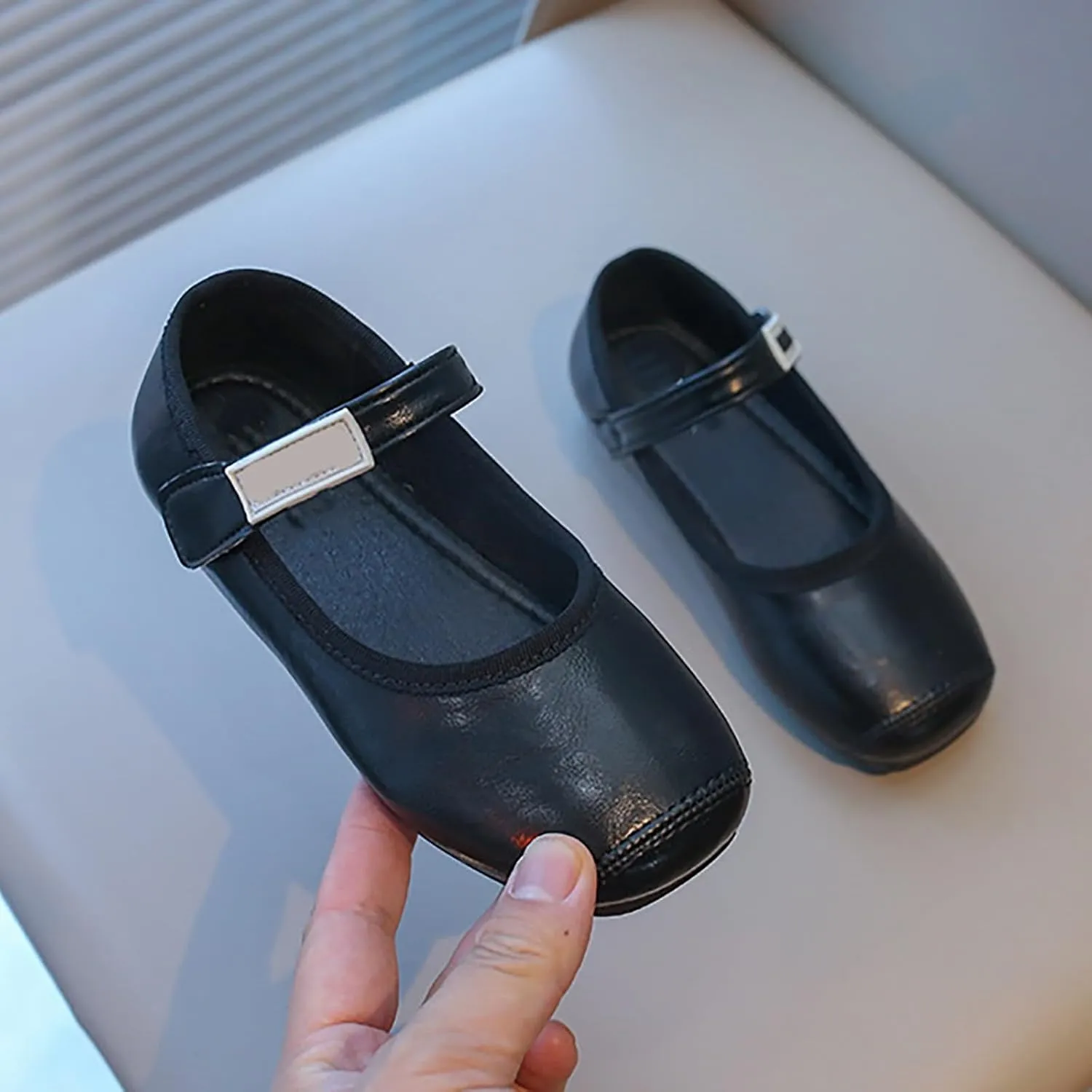Baby Girls Mary Jane Shoes Toddler Little Kid Dress Shoes Ballet Flats for Wedding Party School Uniform Shoes