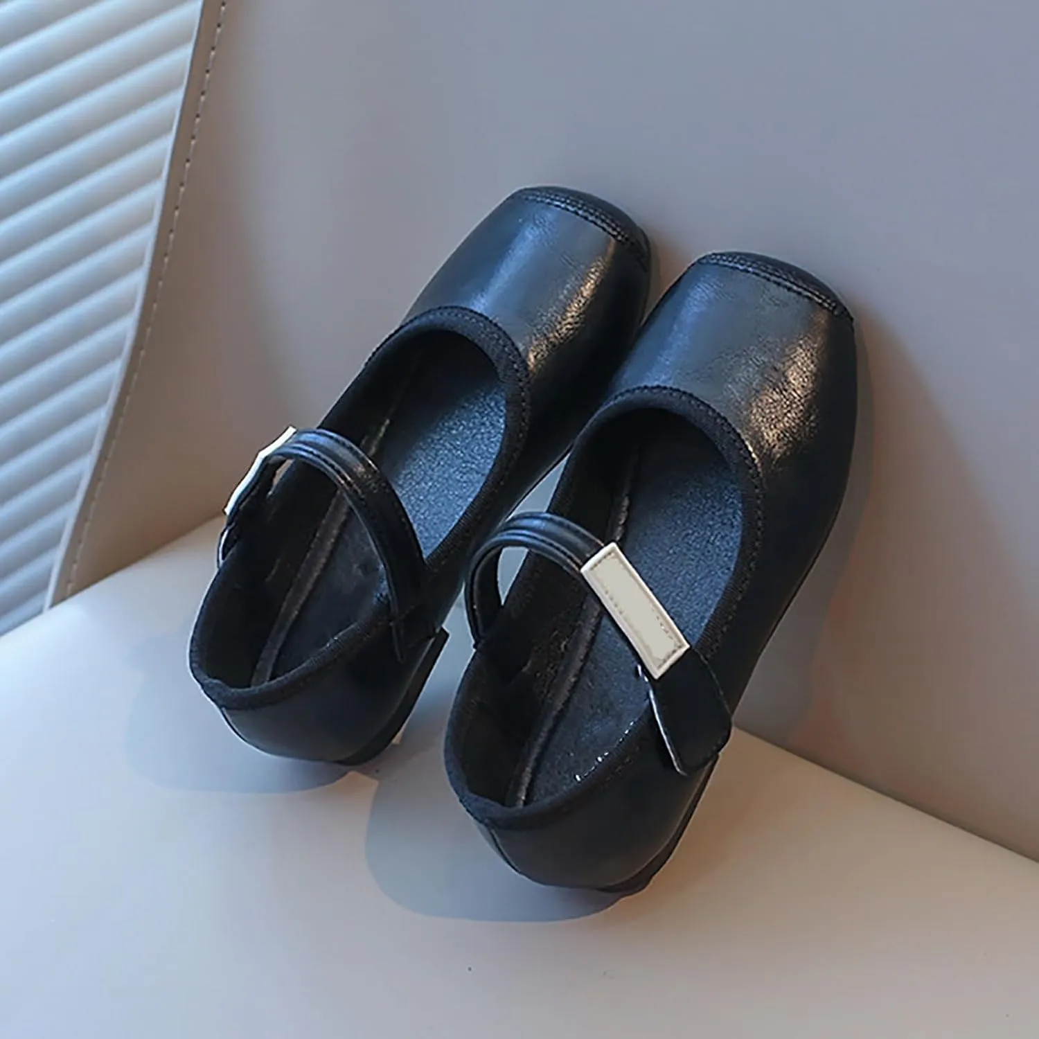 Baby Girls Mary Jane Shoes Toddler Little Kid Dress Shoes Ballet Flats for Wedding Party School Uniform Shoes