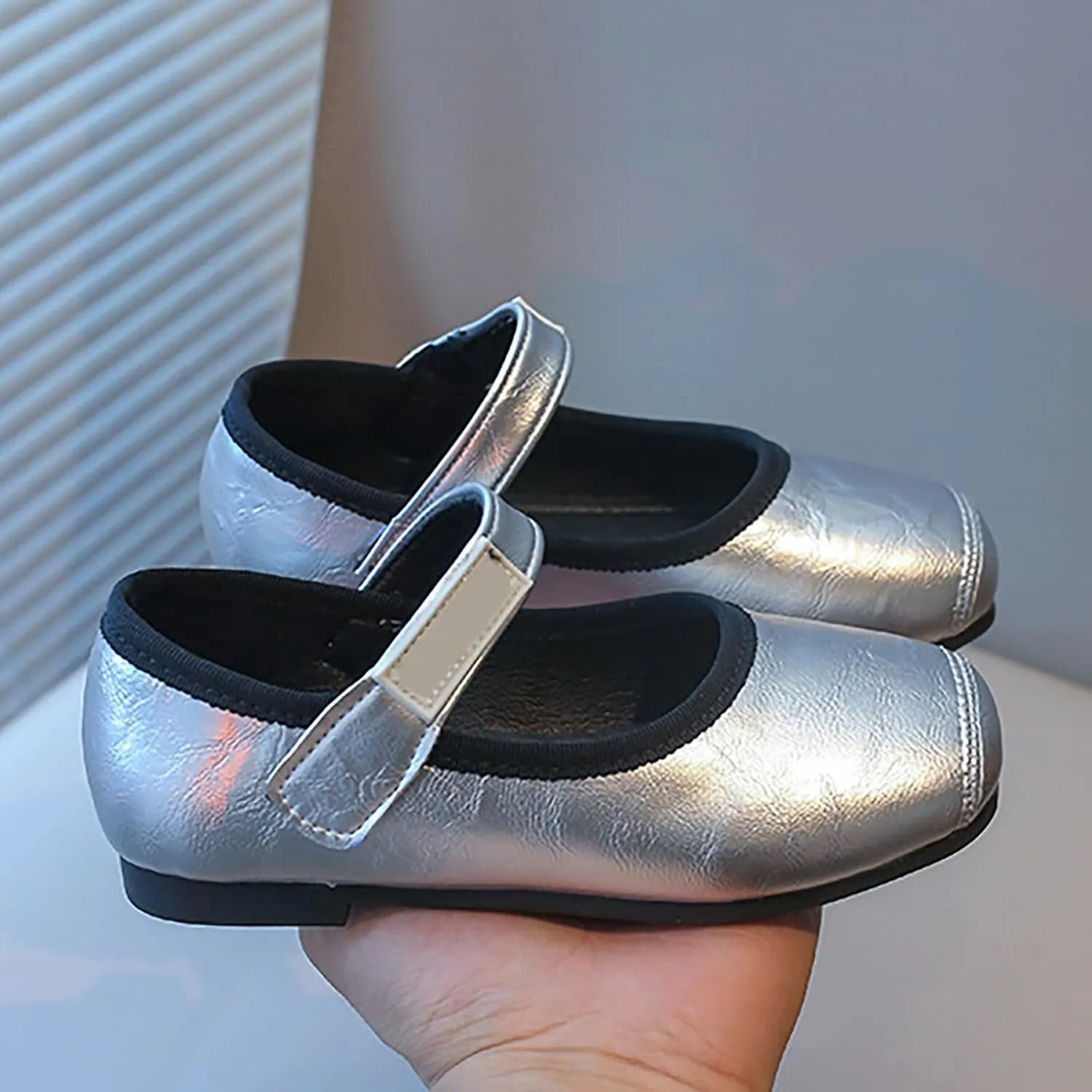 Baby Girls Mary Jane Shoes Toddler Little Kid Dress Shoes Ballet Flats for Wedding Party School Uniform Shoes