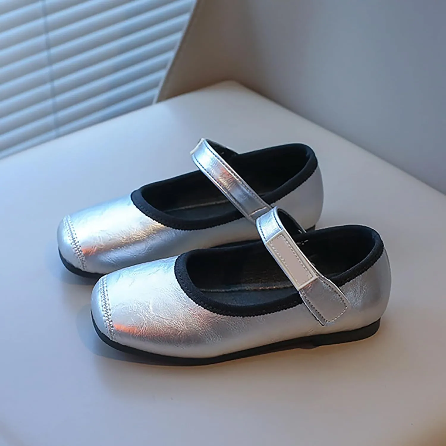 Baby Girls Mary Jane Shoes Toddler Little Kid Dress Shoes Ballet Flats for Wedding Party School Uniform Shoes