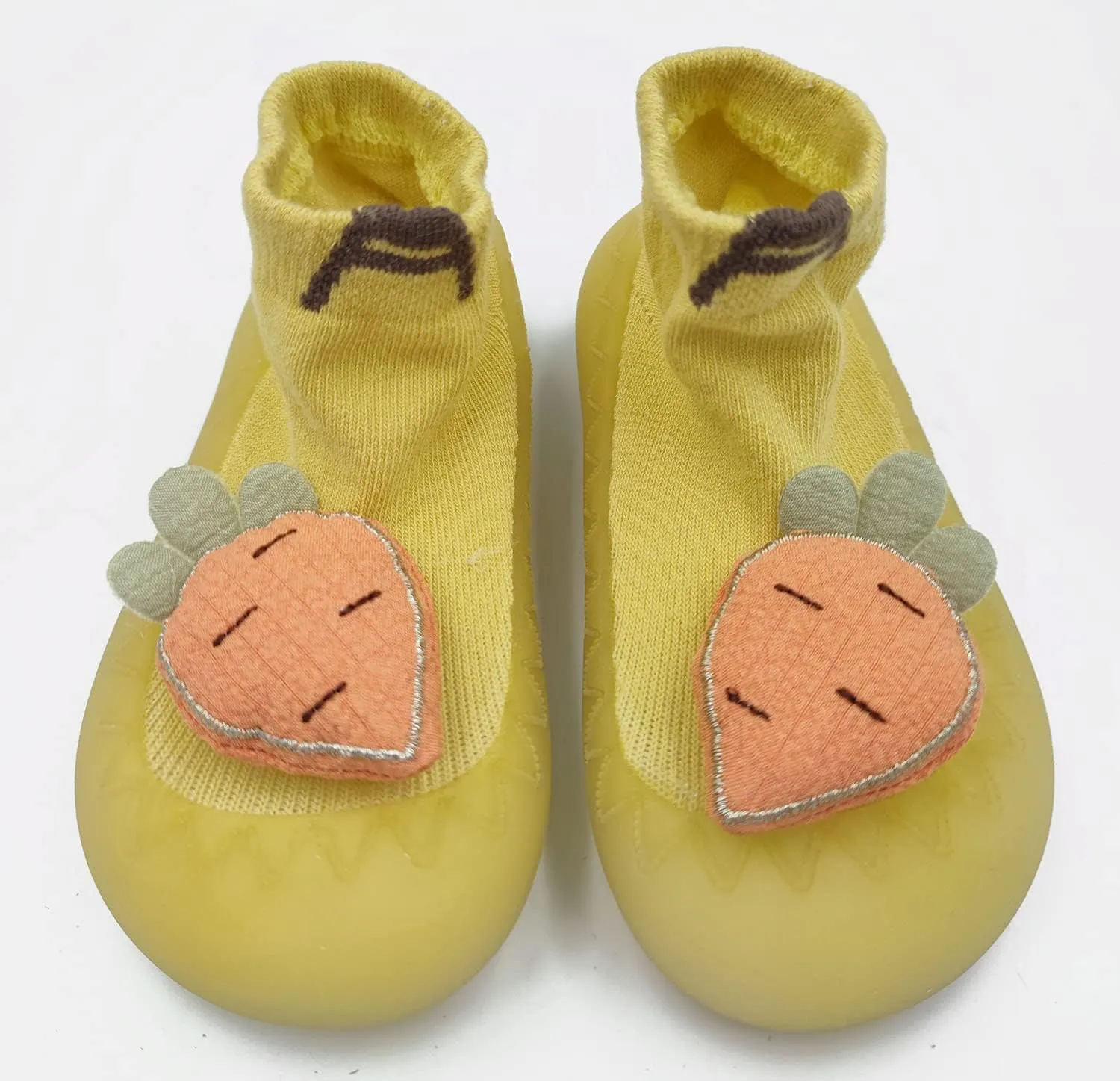 Baby Sock Shoes(0~36 months) Toddler Non-Slip Soft Bottom First Walking Shoes Breathable Lightwewight Cute Animal Rubber Sole Shoes Floor Slippers for Boys Girls
