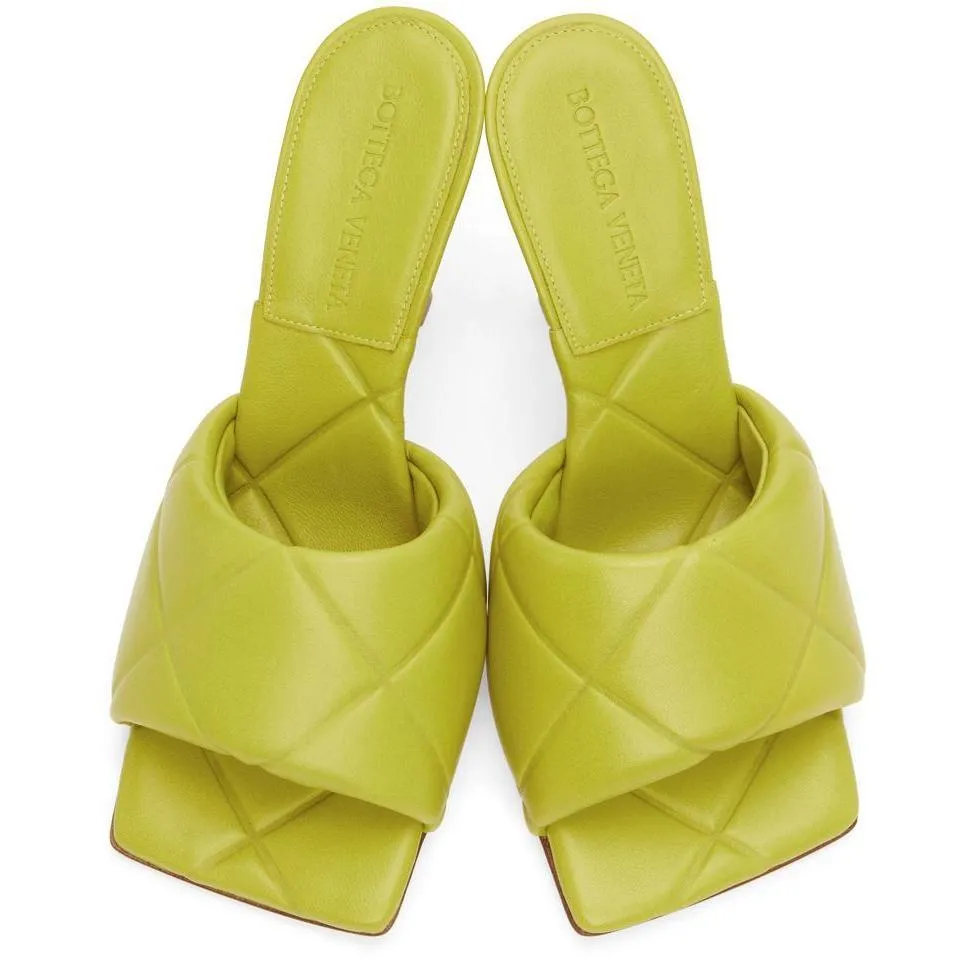 Bottega Veneta Green Lido Sandals