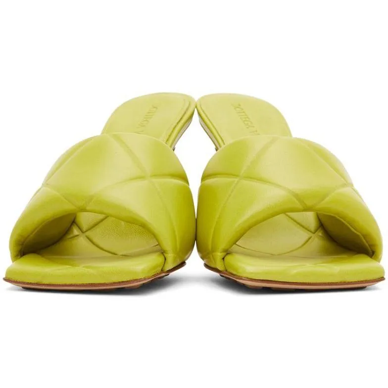Bottega Veneta Green Lido Sandals