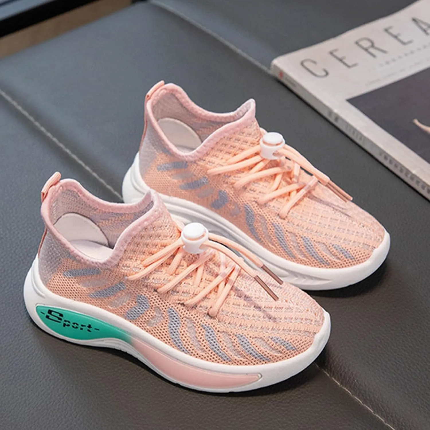 Boys Girls Mesh Breathable Sneakers Kids Toddler Lightweight Non-Slip Hook and Loop Causal Toddler Size 8 Girls Shoes