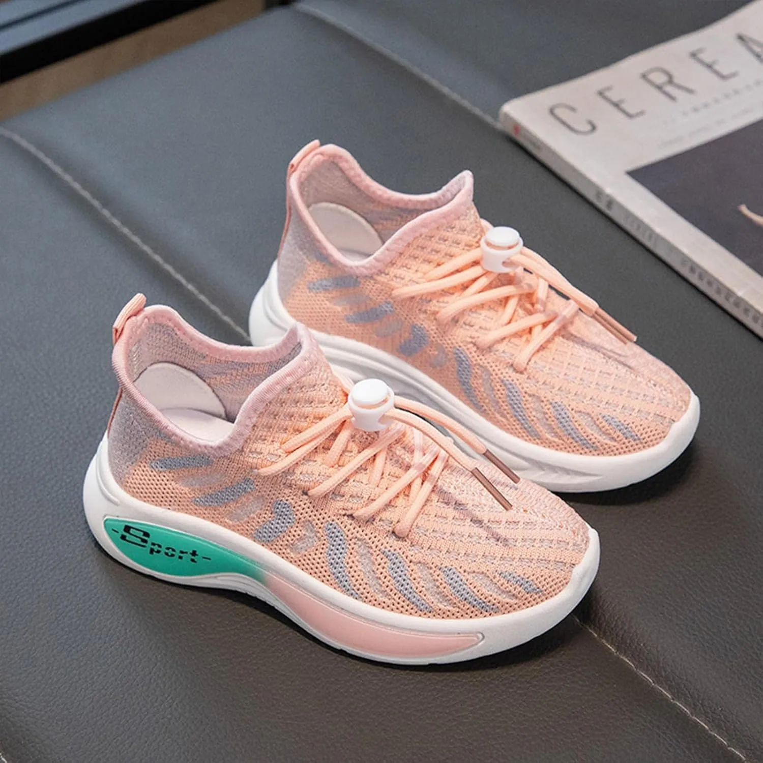 Boys Girls Mesh Breathable Sneakers Kids Toddler Lightweight Non-Slip Hook and Loop Causal Toddler Size 8 Girls Shoes