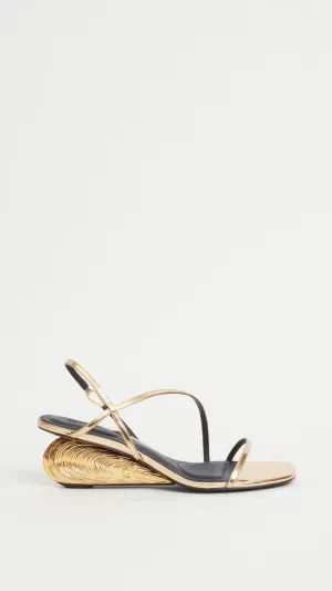 'Bridget' Shell Wedge Sandal