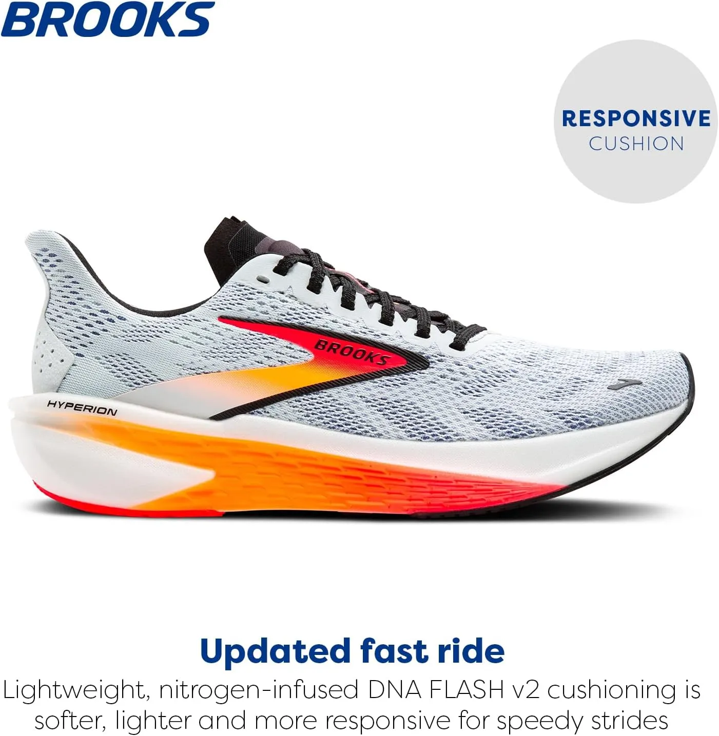 Brooks Mens Hyperion 2 Neutral Running Shoe