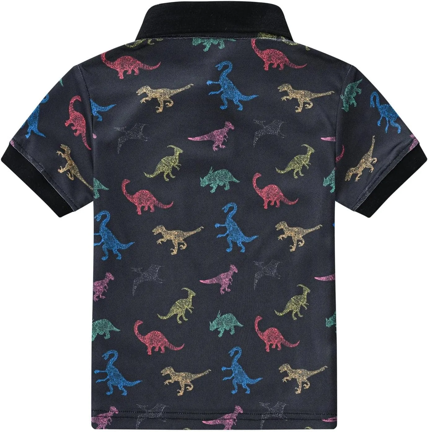Button up Graphic Polo T Shirts for Kids Dry Fit Casual Collared Short Sleeve Boys Tops Cute Polo Shirts for Boys