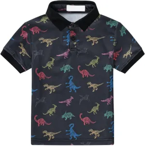 Button up Graphic Polo T Shirts for Kids Dry Fit Casual Collared Short Sleeve Boys Tops Cute Polo Shirts for Boys