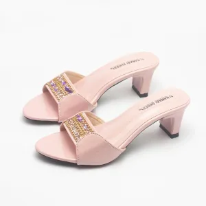 Buy Gorgeous Cream Block Heels Luxury Shoes | Nawabi Shoes BD