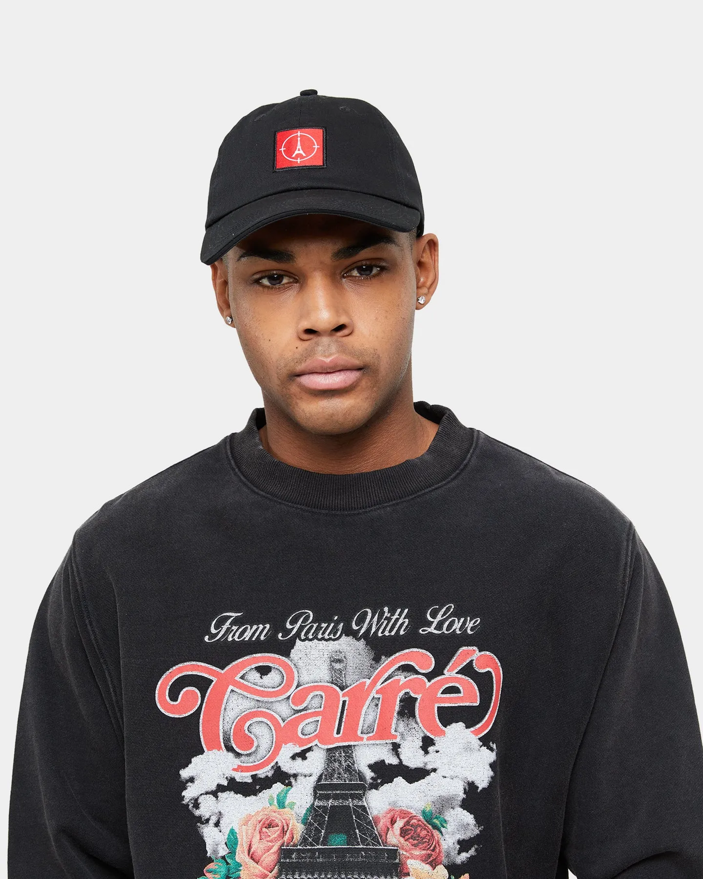 Carre Paris With Love Vintage Crewneck Washed Black