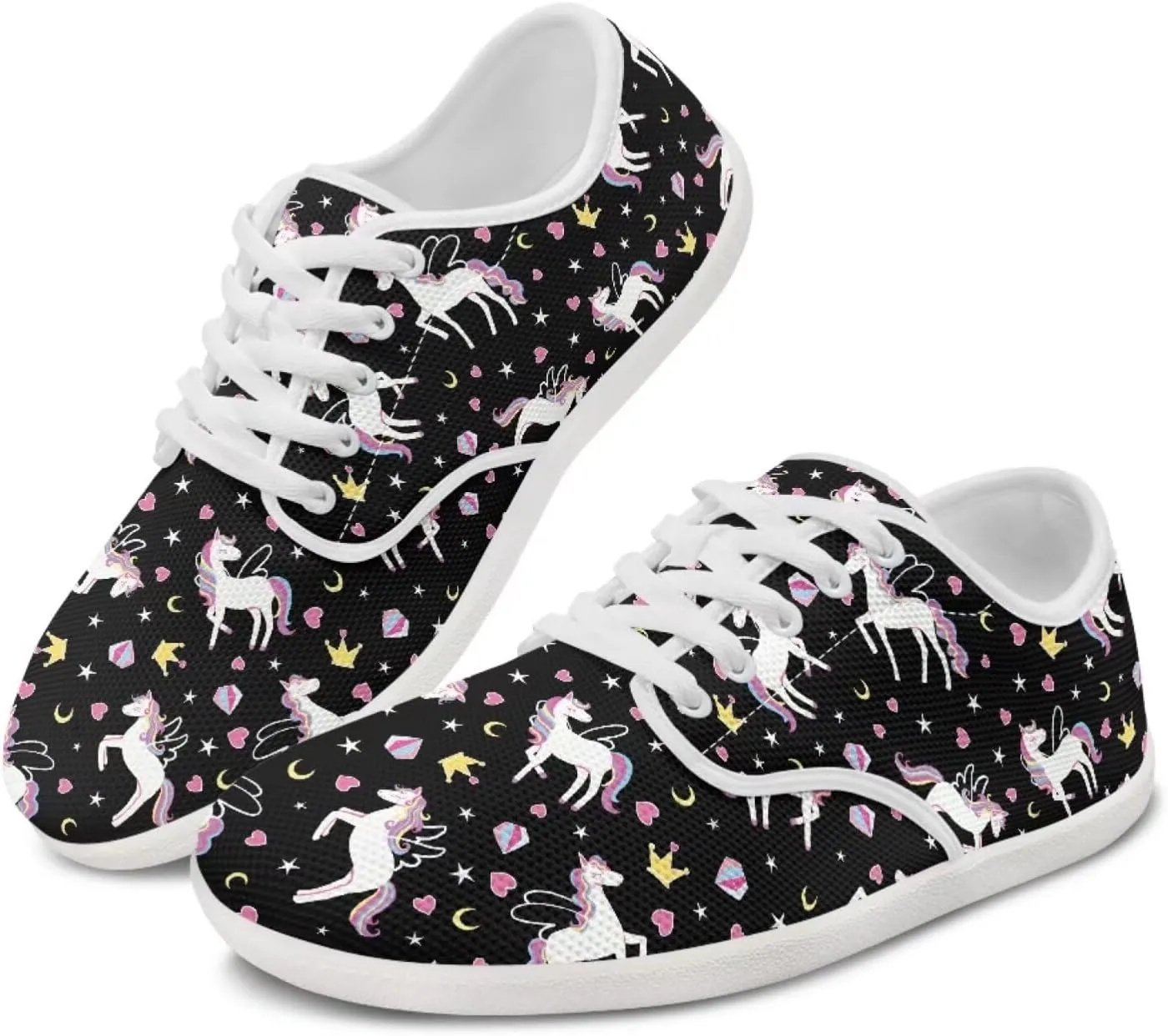chaqlin Horse Sneaker Classic Lace-Up Low Top Tennis Shoes Wide Flat Running Walking Sneaker Non Slip Barefoot Shoe