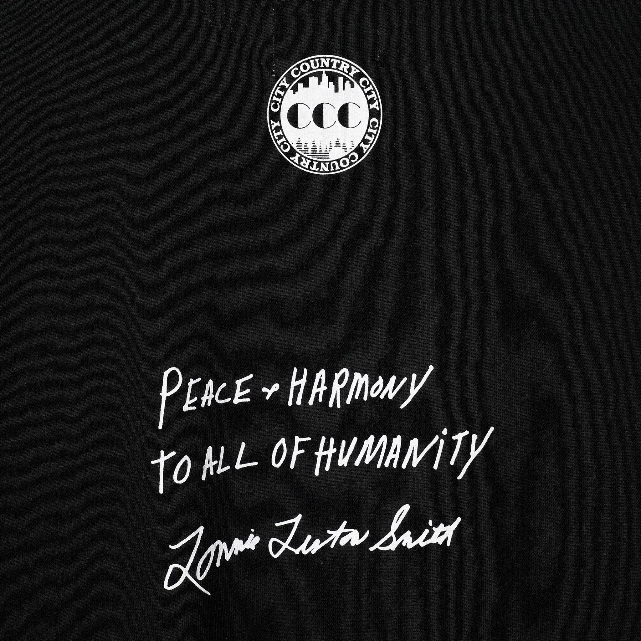 CITY COUNTRY CITY x LONNIE LISTON SMITH_ COTTON T-SHIRT_LIVE! / BLACK