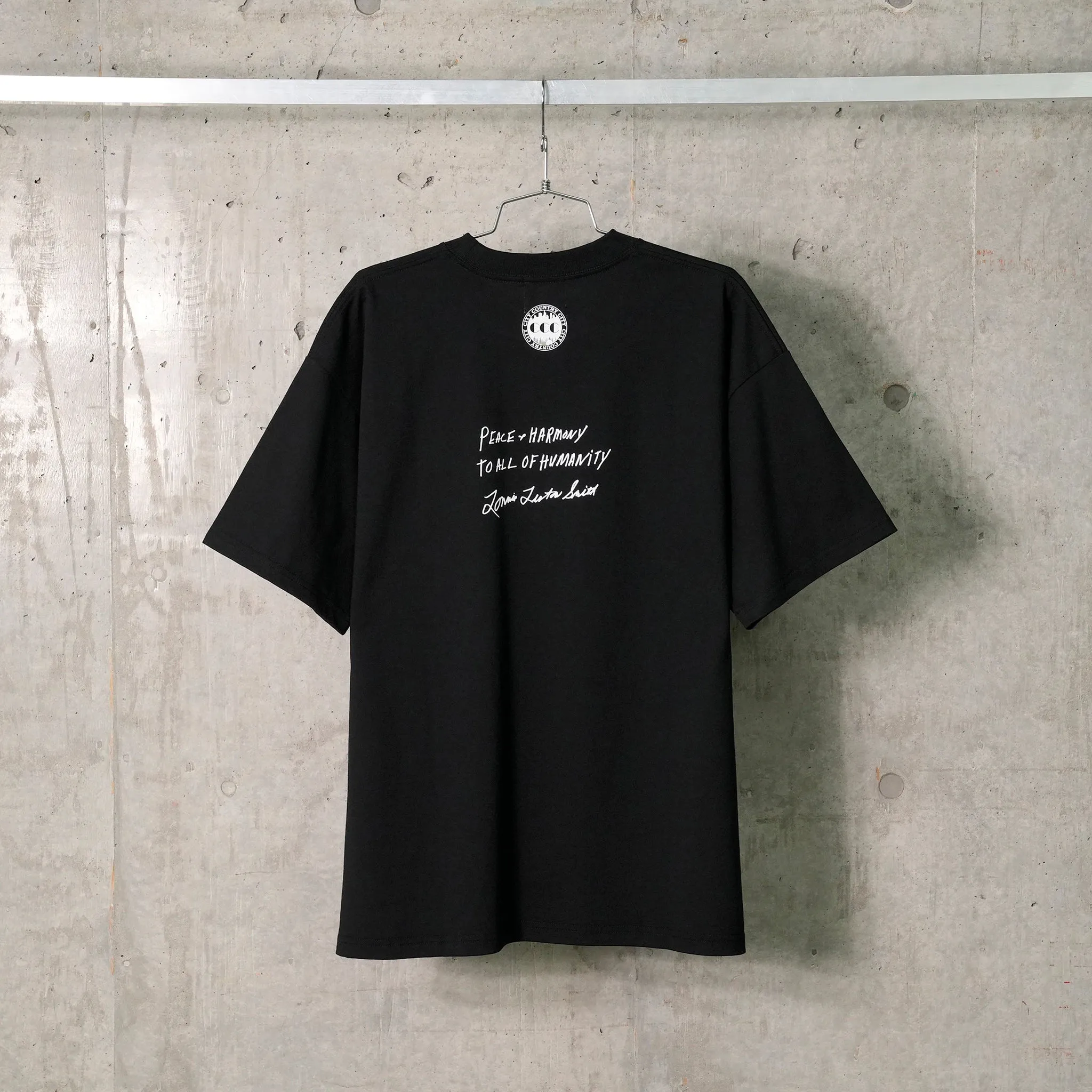 CITY COUNTRY CITY x LONNIE LISTON SMITH_ COTTON T-SHIRT_LIVE! / BLACK