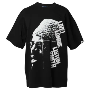CITY COUNTRY CITY x LONNIE LISTON SMITH_ COTTON T-SHIRT_LIVE! / BLACK