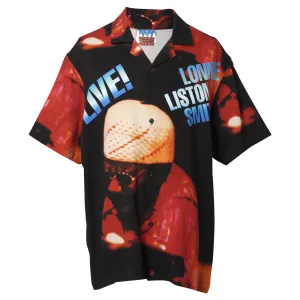 CITY COUNTRY CITY x LONNIE LISTON SMITH_OPEN COLAR S/S SHIR TS_LIVE! / BLACK