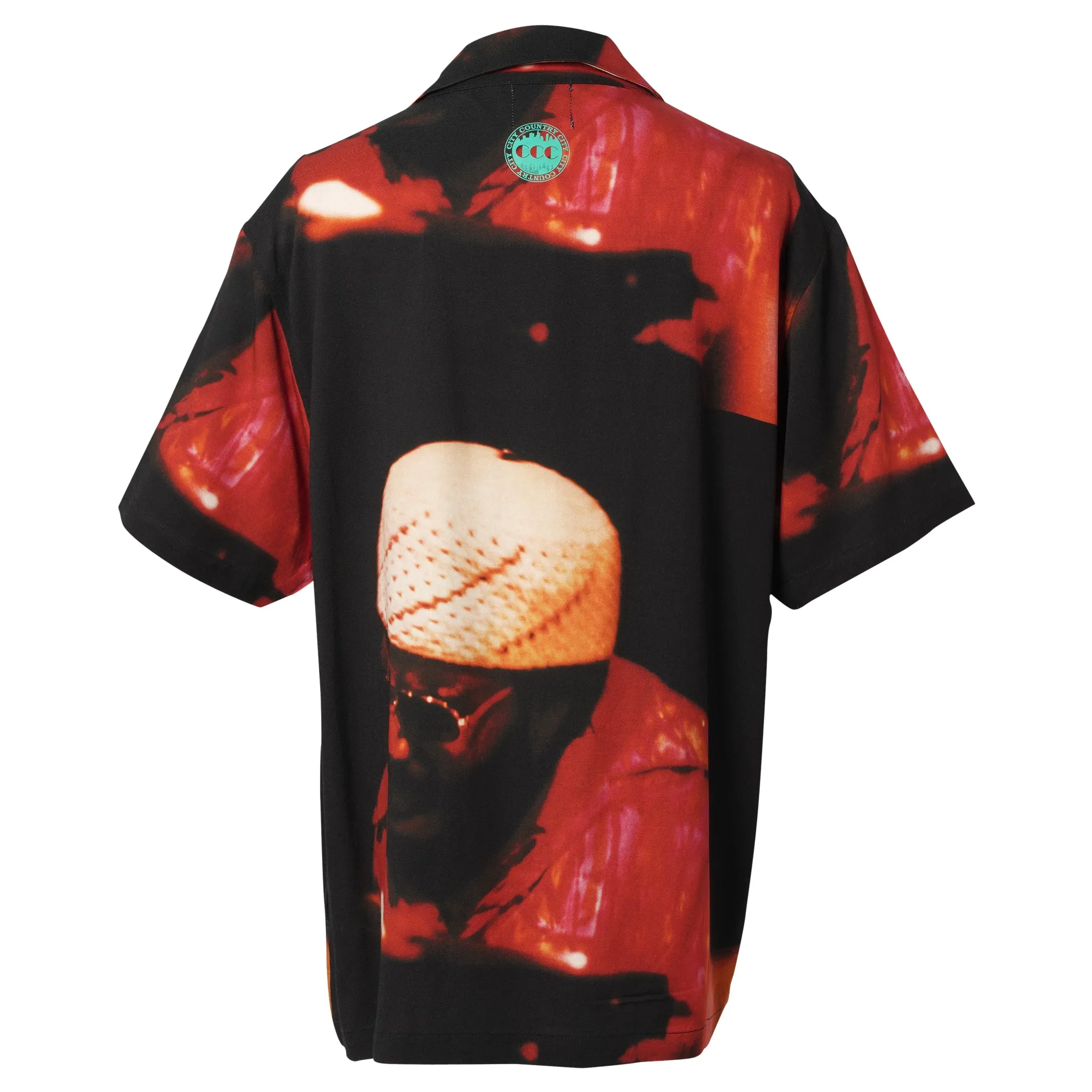 CITY COUNTRY CITY x LONNIE LISTON SMITH_OPEN COLAR S/S SHIR TS_LIVE! / BLACK