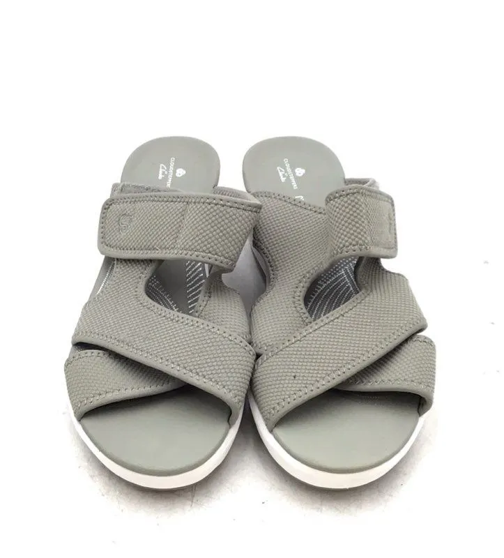 Clarks Women's Olive Green Slide Sandals - Size 9M