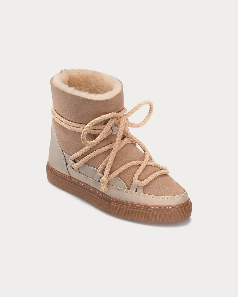 Classic Suede Beige High Top Sneakers