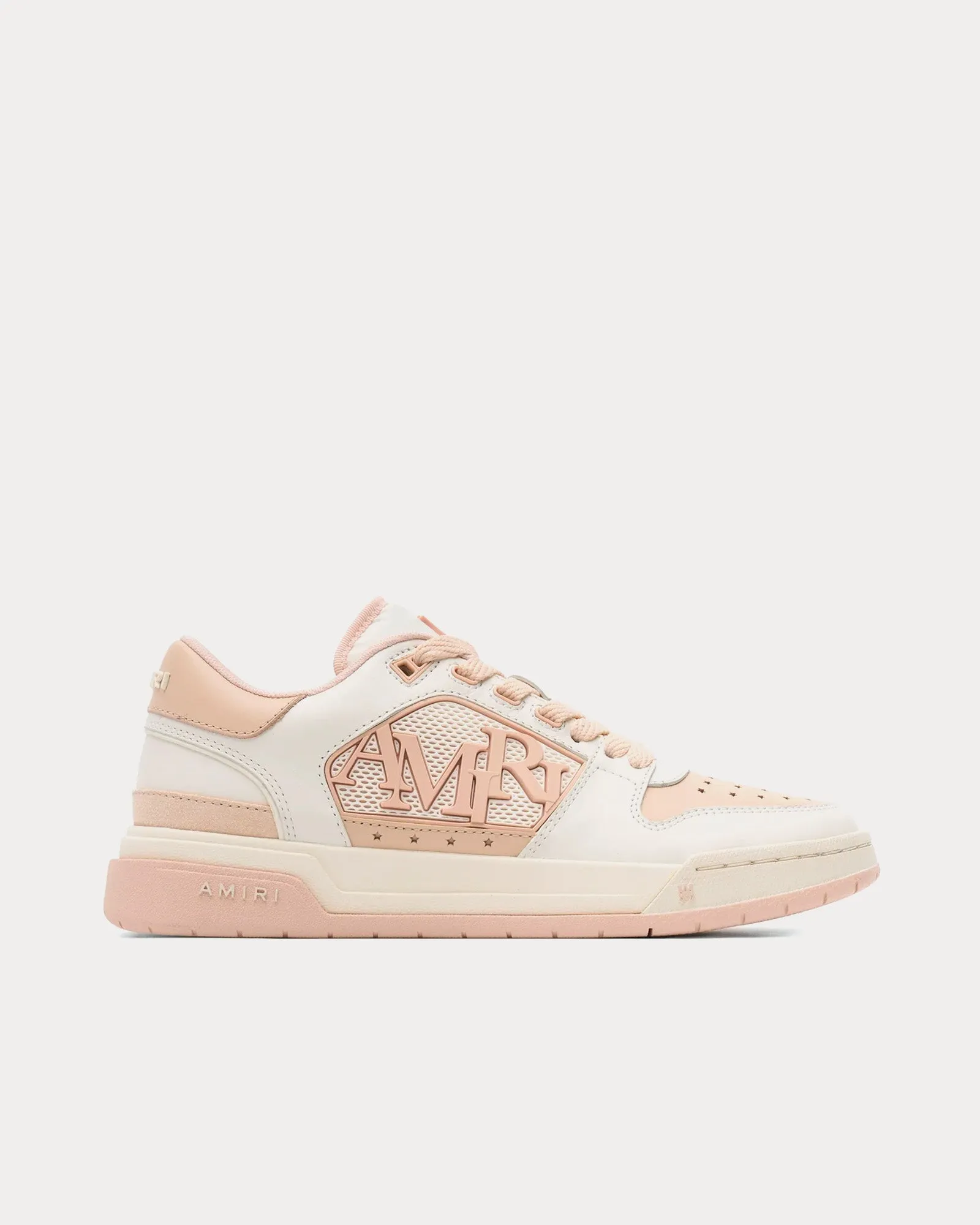 Classic White / Pink Low Top Sneakers