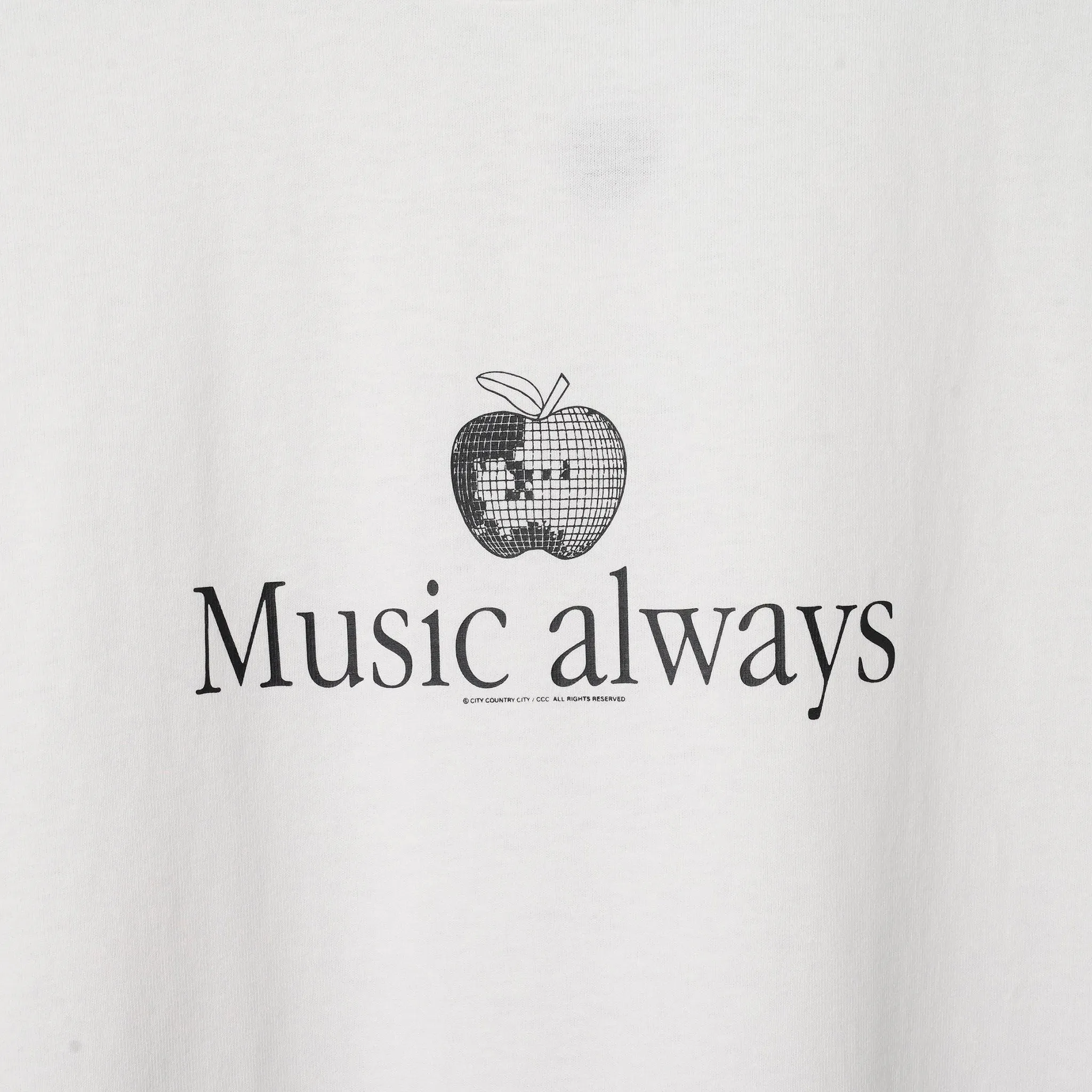 COTTON S/S T-SHIRT_MUSIC ALWAYS / WHITE
