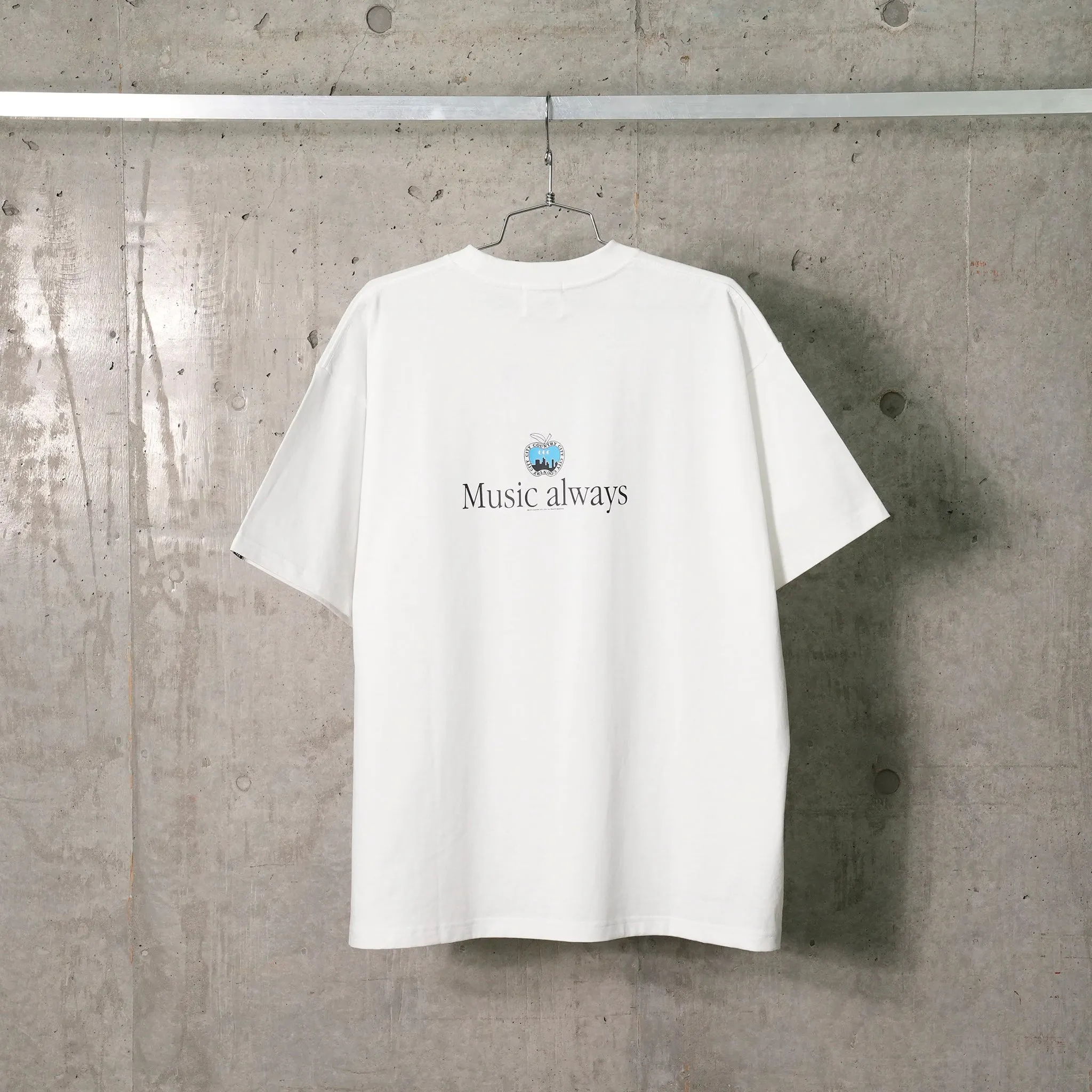 COTTON S/S T-SHIRT_MUSIC ALWAYS / WHITE