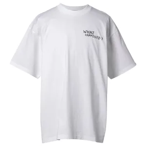 COTTON S/S T-SHIRT_WHAT HAPPEND? / WHITE