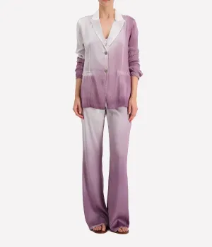 Degrade Silk Flare Pant in Lavender