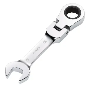 Draper Hi-Torq® Metric Stubby Flexible Head Ratchet Combination Spanner, 10mm - 8230FMMBS