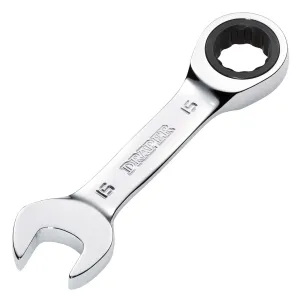 Draper Hi-Torq® Metric Stubby Ratchet Combination Spanner, 15mm - 8230MMS