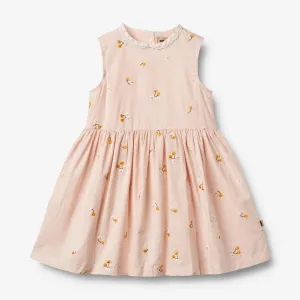 Dress Elma - powder yellow cherries