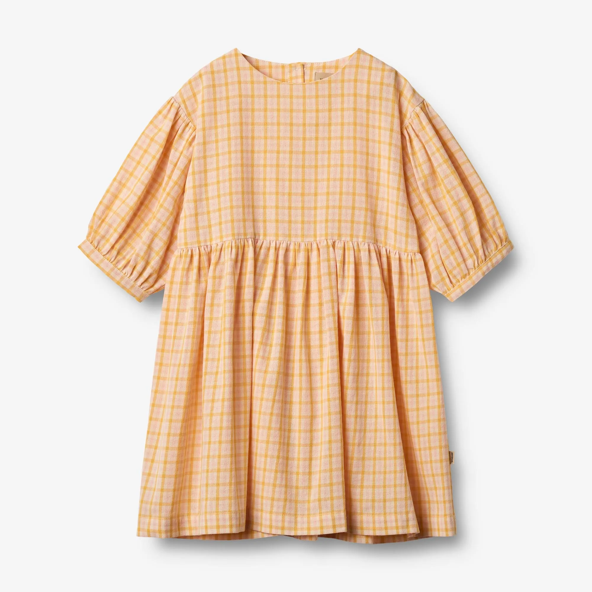 Dress L/S Magda - yellow check