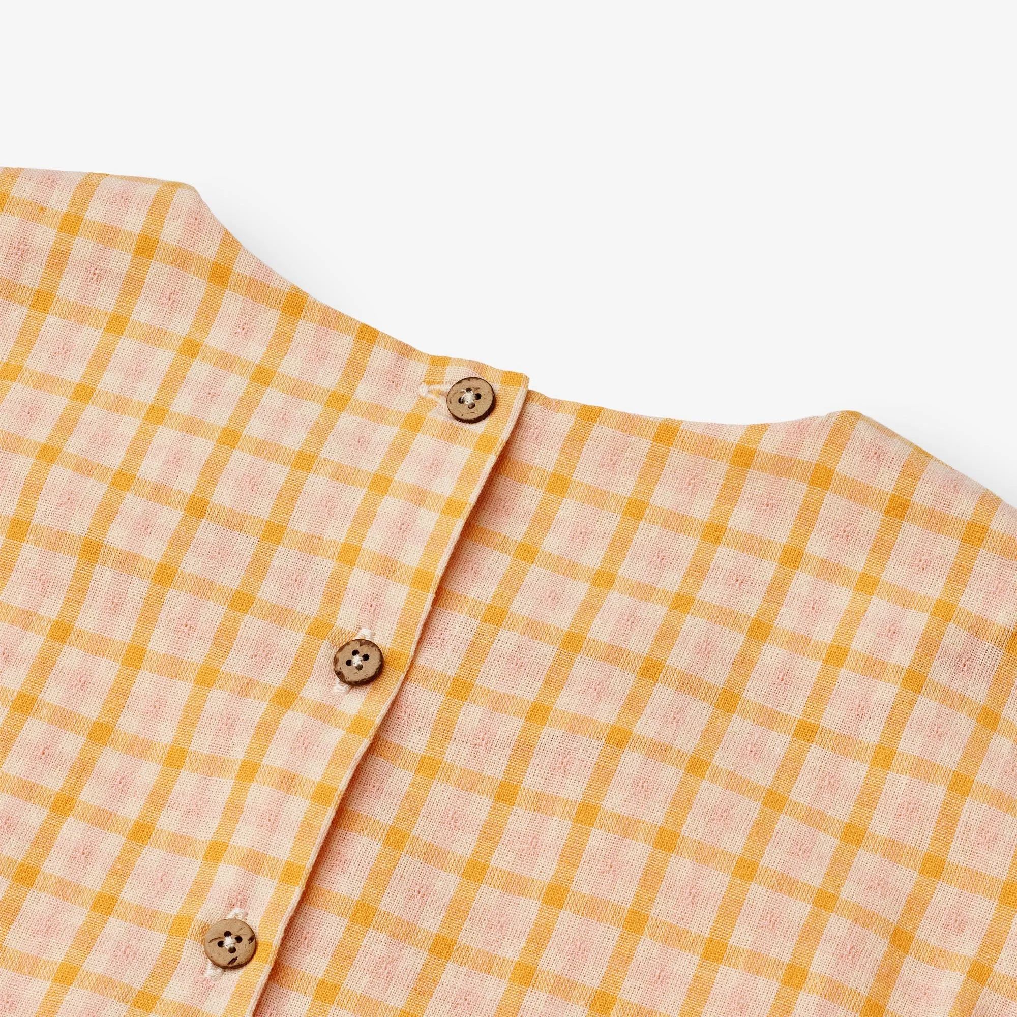 Dress L/S Magda - yellow check