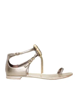 Embellished Flat Sandals