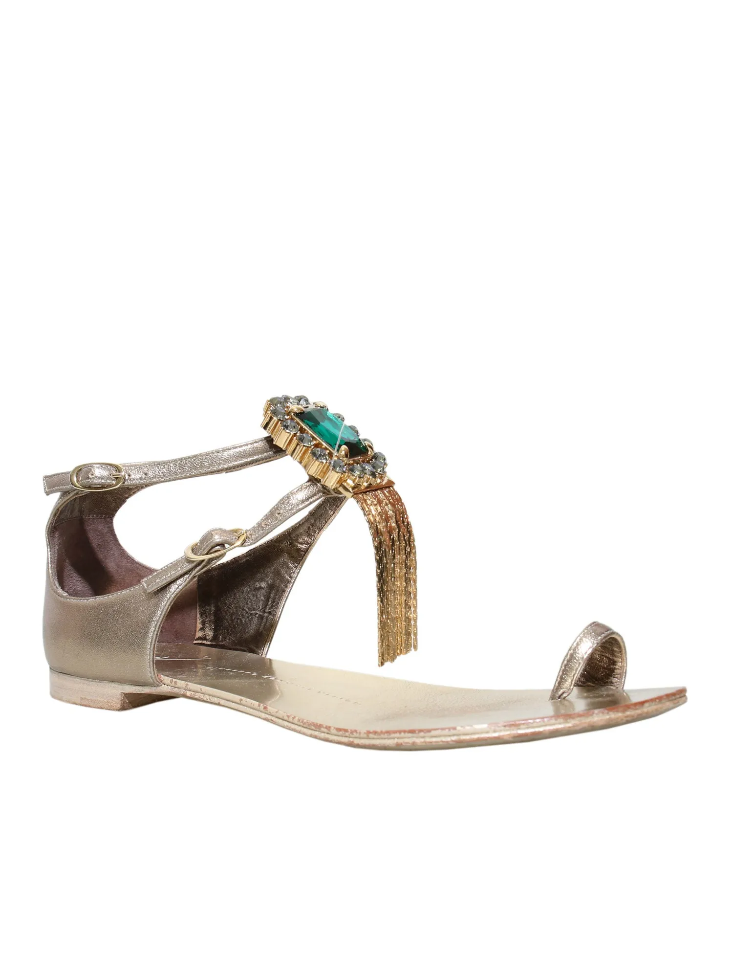Embellished Flat Sandals