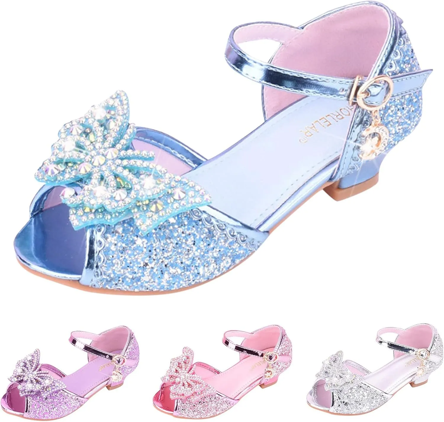 Flower Girl Shoes Dress Shoes for Girls Toddler Mary Jane Heel Ballet Flat for School Party Dress Shoes Sandals