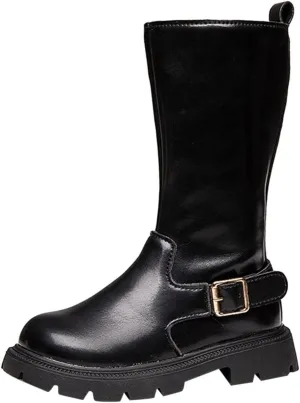 Girls Boots Big Girls Size 3 Fashion Winter Children Girls Boots Thick Soles Non Slip Solid Dress Boots Girls