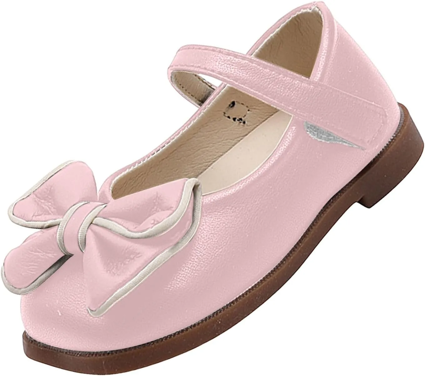 Girls Flat Sandals with Adjustable Ankle Strap Girls Sandals Children Shoes Bow Hook Loop Shoes Dance Adjustable Sporty Slides for The Beach and Pool