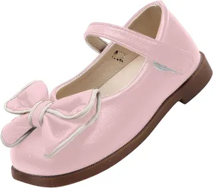 Girls Flat Sandals with Adjustable Ankle Strap Girls Sandals Children Shoes Bow Hook Loop Shoes Dance Adjustable Sporty Slides for The Beach and Pool