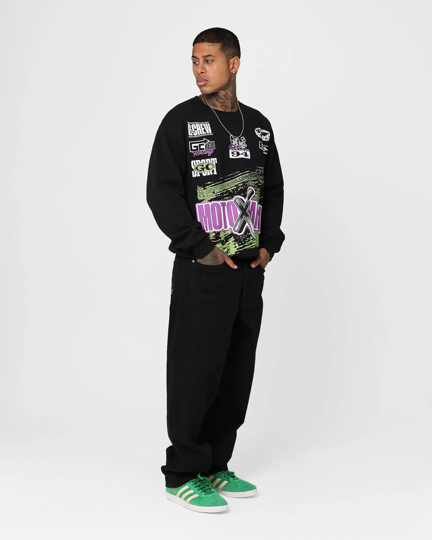 Goat Crew Moto X Mania Crewneck Black